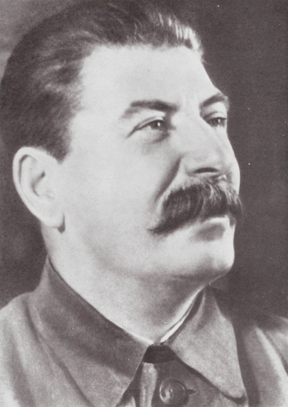 Portræt af Josef Stalin (s/h-foto) af Russian Photographer
