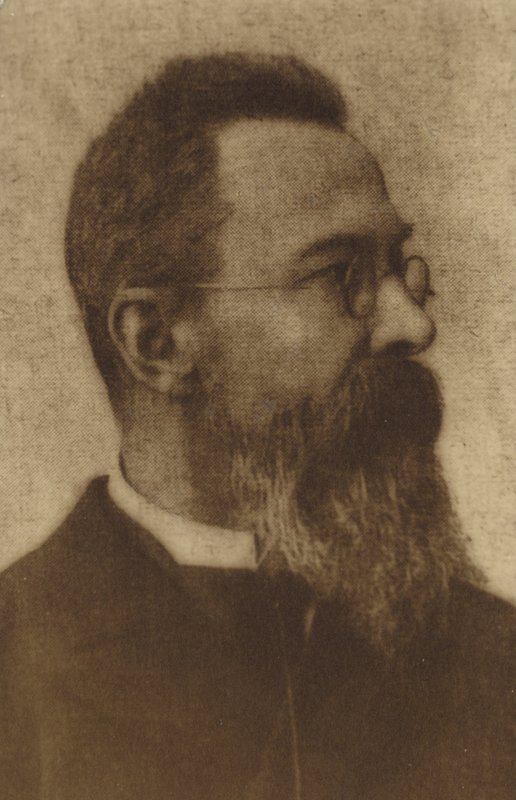 Portræt af Nikolai Rimsky-Korsakov af Russian Photographer