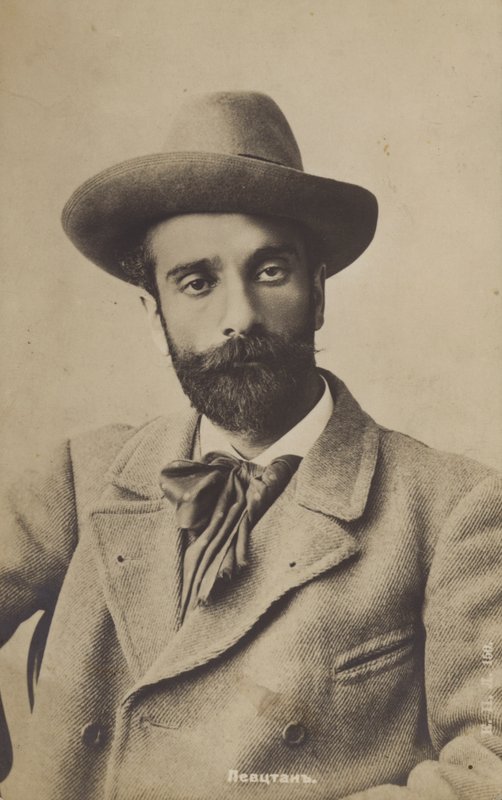 Russisk maler Isaac Levitan, jødisk litauisk-russisk maler, slutningen af det 19. århundrede af Russian Photographer