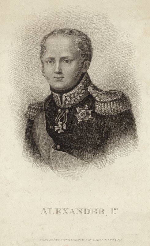 Alexander 1. - Kejser af Rusland (1777-1825) af Russian School