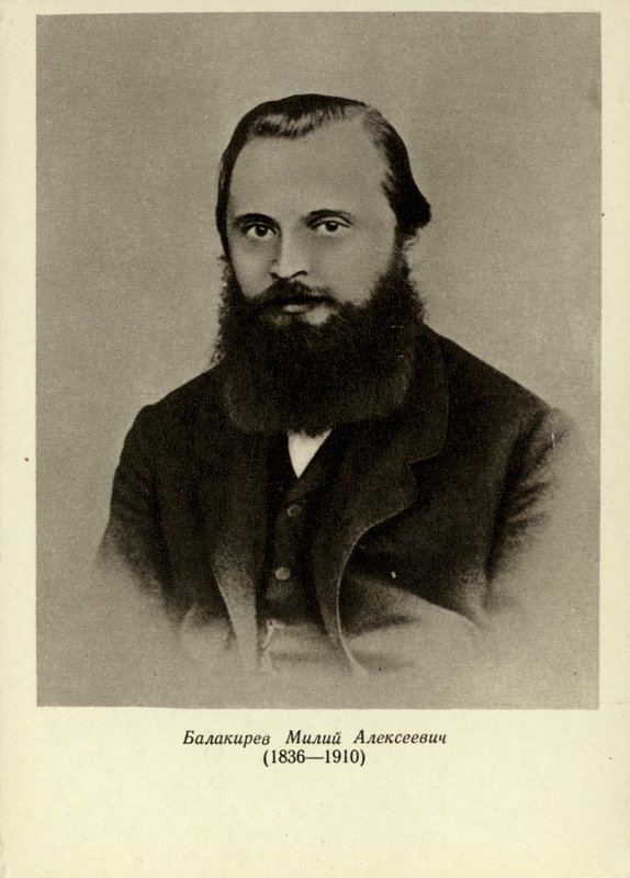 Mily Alexeyevich Balakirev, russisk pianist, dirigent og komponist (1836-1910) af Russian School