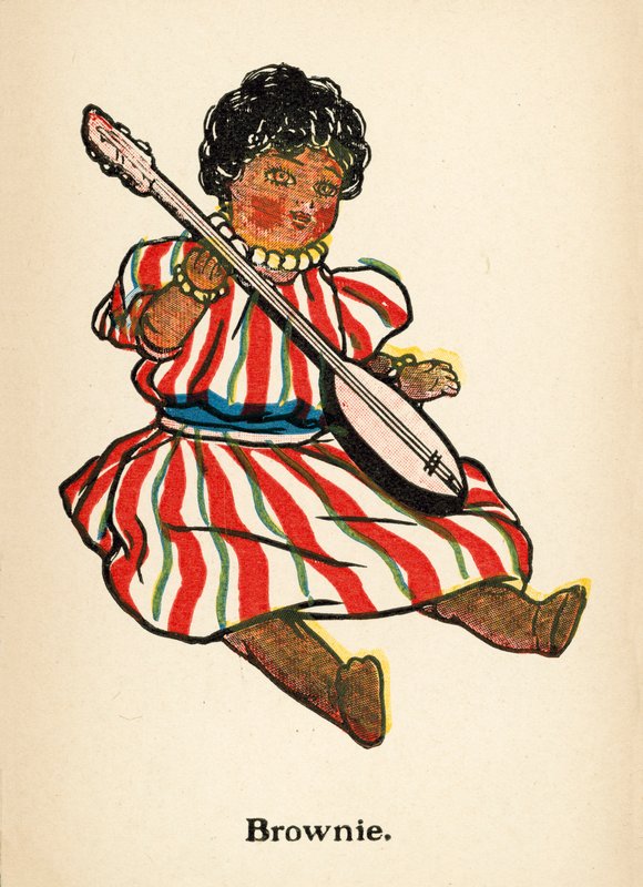 Dollies: Brownie (farve litho) af Ruth Cobb