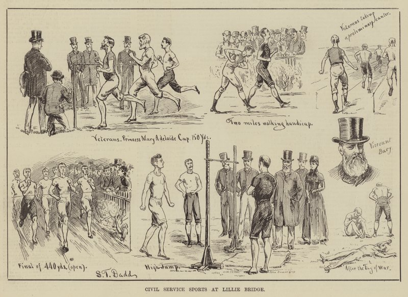 Civil Service Sports ved Lillie Bridge af S.T. Dadd