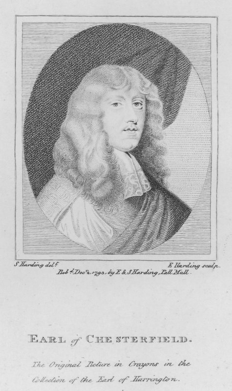 Earl of Chesterfield (gravering) af S. (after) Harding