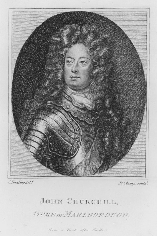 John Churchill, hertug af Marlborough (gravering) af S. (after) Harding