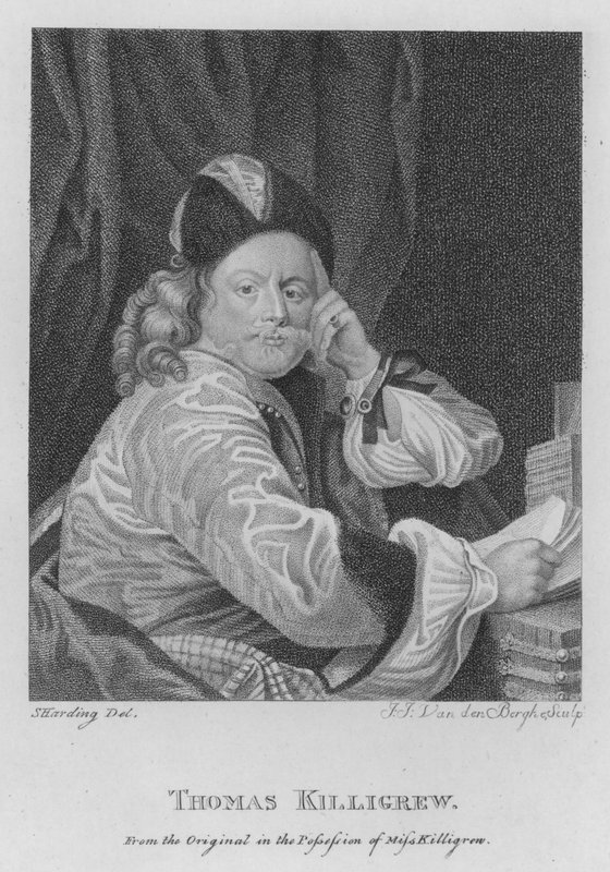 Thomas Killigrew (gravering) af S. (after) Harding