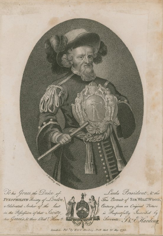 Sir William Wood, en berømt bueskytte af S. Harding