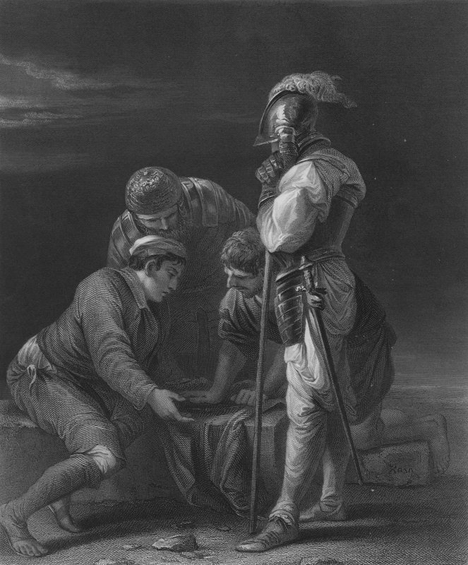 Soldater, der spiller af Salvator Rosa