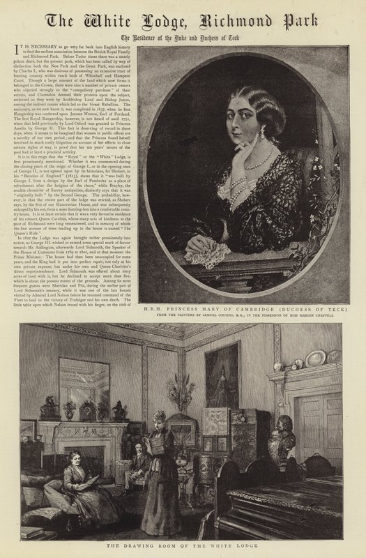 The White Lodge, Richmond Park af Samuel Cousins