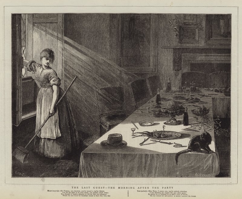 Den sidste gæst, morgenen efter festen af Samuel Edmund Waller
