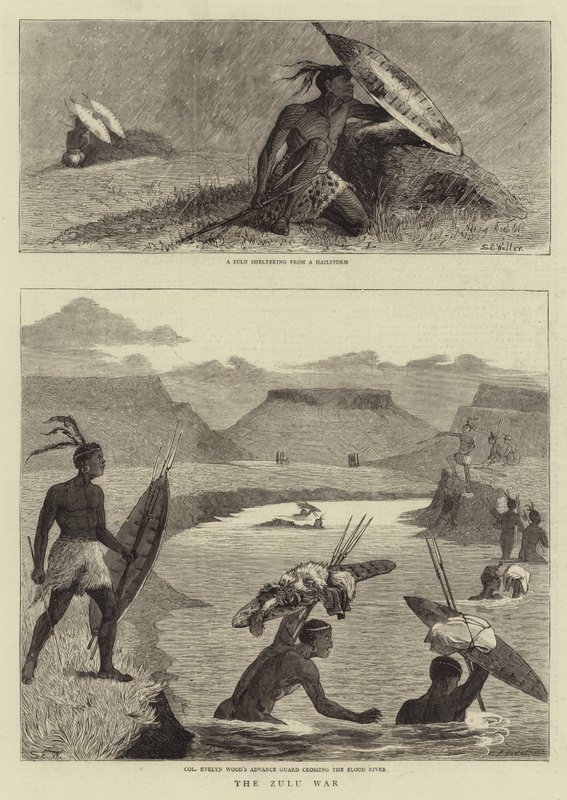 Zulu-krigen af Samuel Edmund Waller
