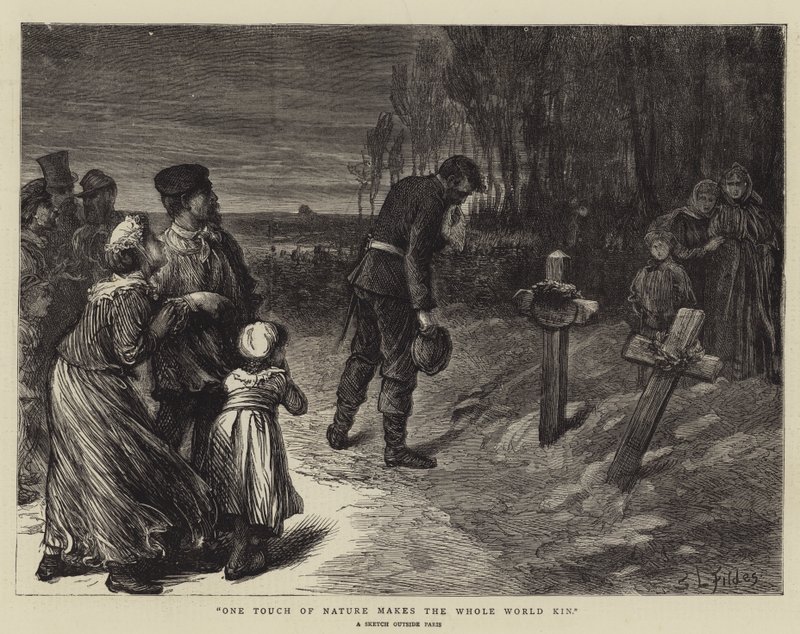 One Touch of Nature gør hele verden til familie af Samuel Luke Fildes