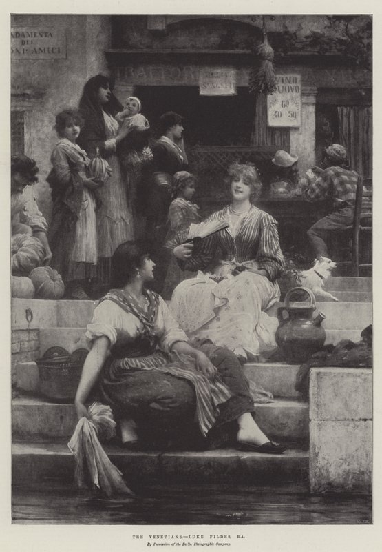 Venetianerne af Samuel Luke Fildes