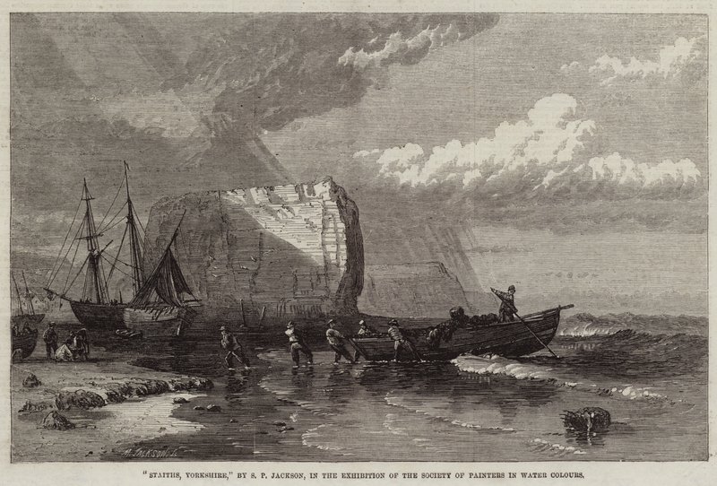 Staithes, Yorkshire af Samuel Phillips Jackson