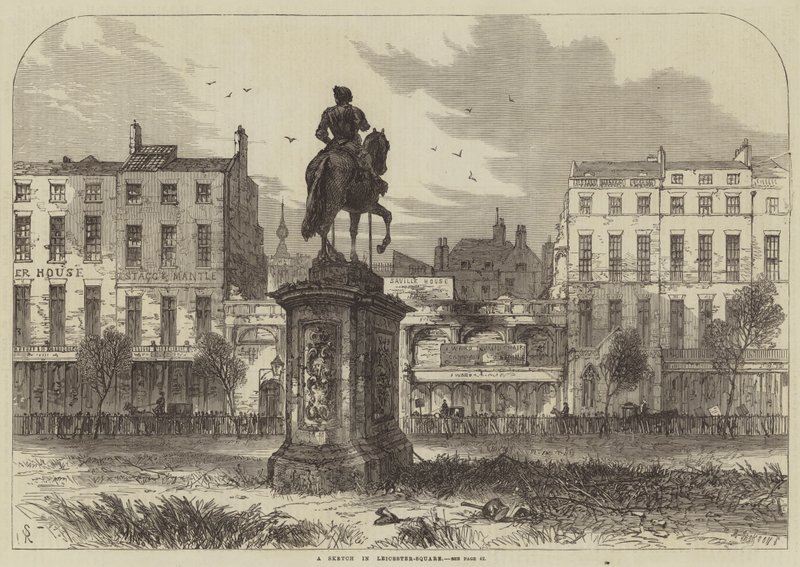 En skitse i Leicester-Square af Samuel Read