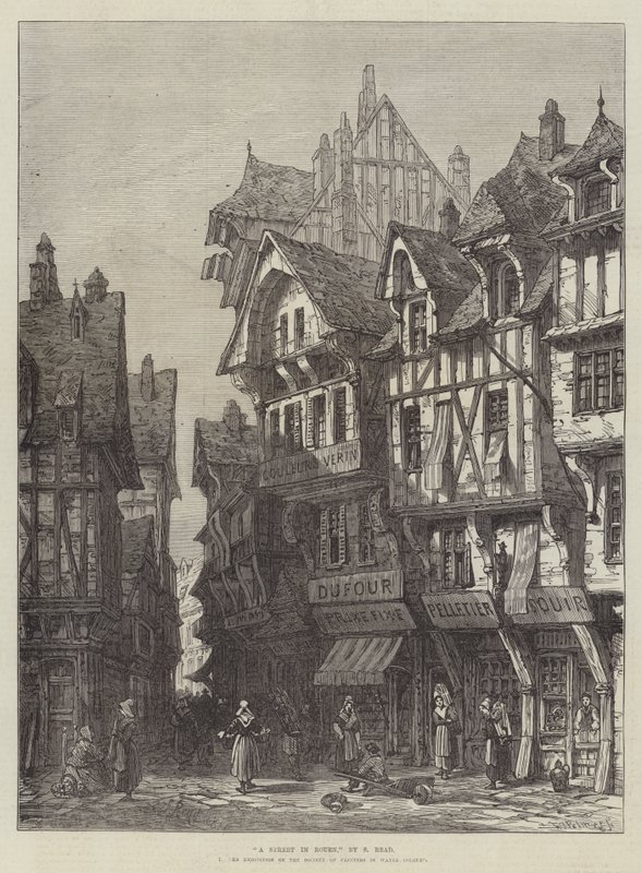 En gade i Rouen af Samuel Read