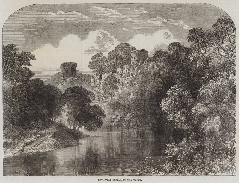 Bothwell Castle, ved Clyde af Samuel Read