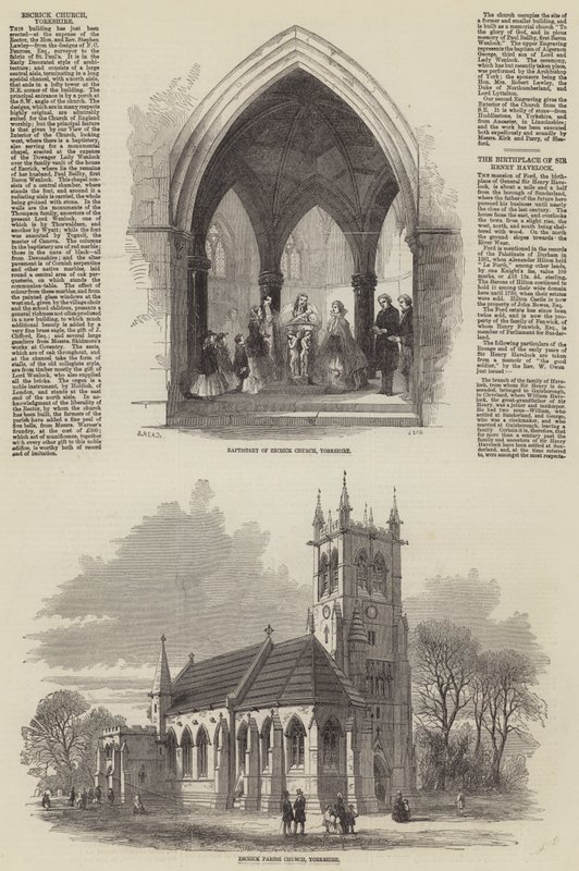 Escrick Church, Yorkshire af Samuel Read