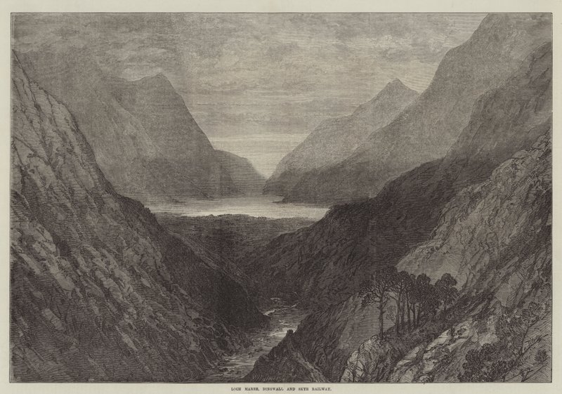 Loch Maree, Dingwall og Skye Railway af Samuel Read