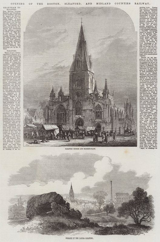Åbning af Boston, Sleaford, and Midland Counties Railway af Samuel Read