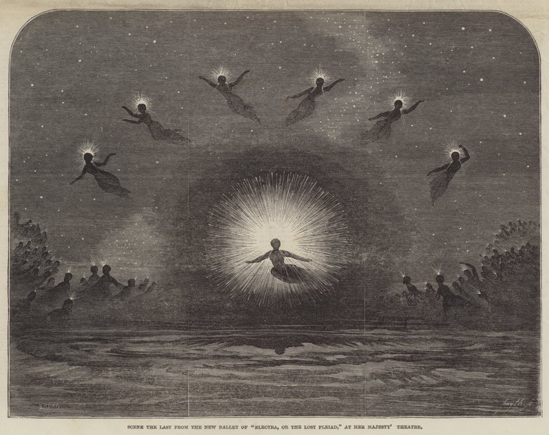 Scene det sidste fra New Ballet of Electra eller The Lost Pleiad i Her Majesty