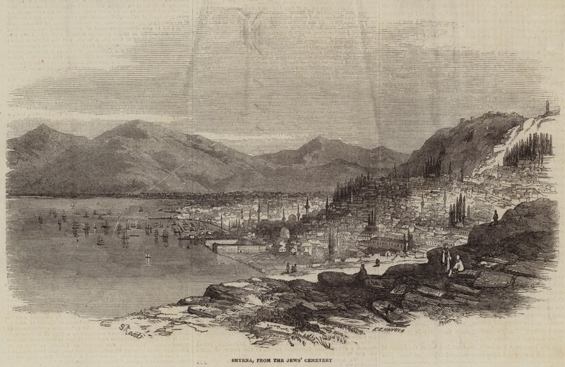 Smyrna, fra den jødiske kirkegård af Samuel Read