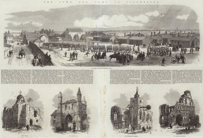 Byen og lejren i Colchester af Samuel Read