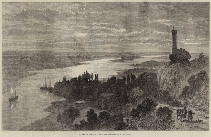 Loire-dalen med Lanterne de Rochecorbon af Samuel Read