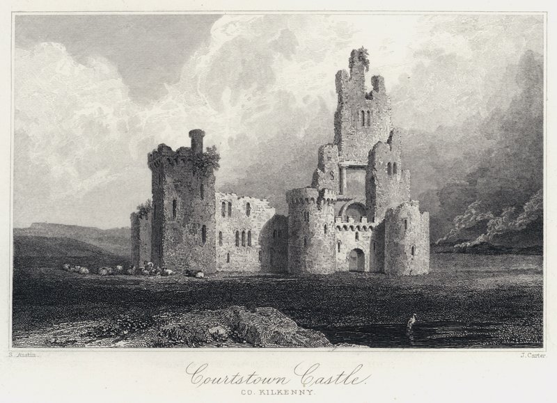 Courtstown Castle, Co Kilkenny (gravering) af Samuel (after) Austin