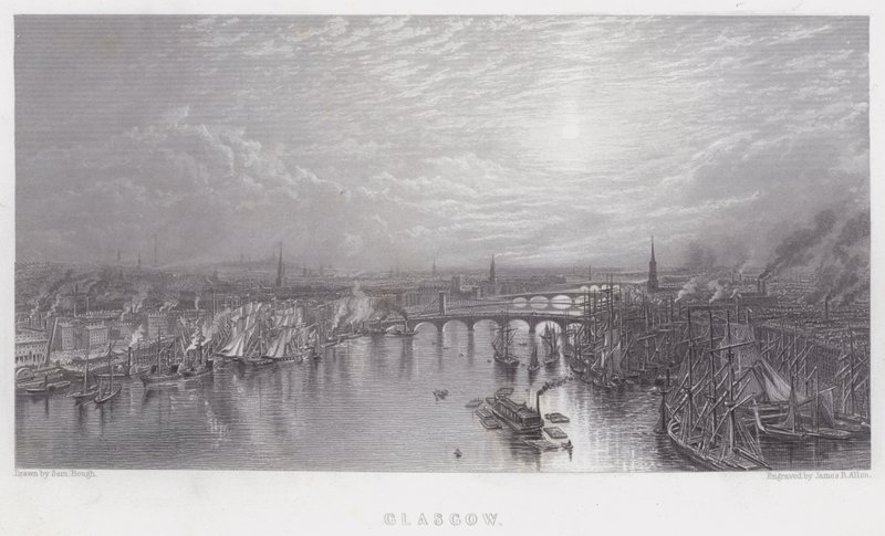 Glasgow (gravering) af Samuel (after) Bough
