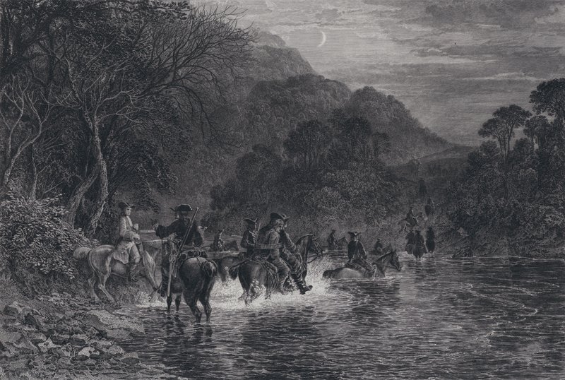 Illustration til Rob Roy (gravering) af Samuel (after) Bough