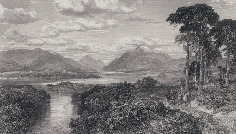 Illustration til Rob Roy (gravering) af Samuel (after) Bough