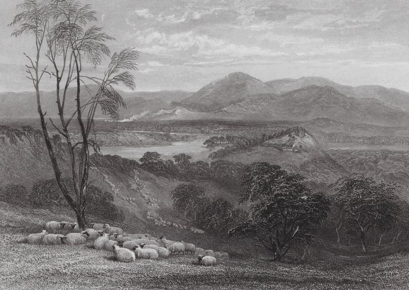 Australien: The Upper Goulburn, Victoria (kobberstik) af Samuel (after) Prout