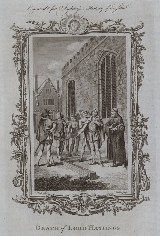 Lord Hastings død (gravering) af Samuel (after) Wale