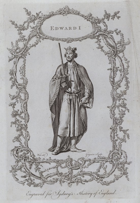 Edward I (gravering) af Samuel (after) Wale