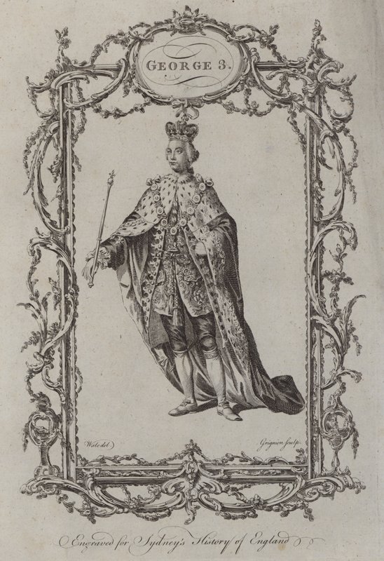 George 3 (gravering) af Samuel (after) Wale