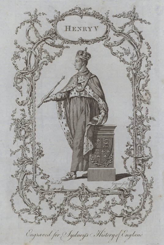 Henry V (gravering) af Samuel (after) Wale
