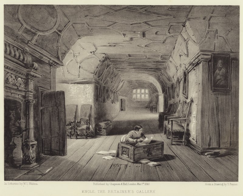Knole, The Retainers Gallery af Samuel A. Rayner