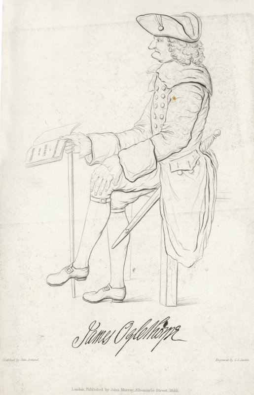 Portræt af James Oglethorpe af Samuel Ireland