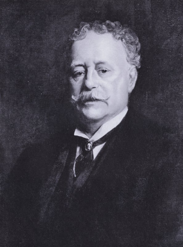 Portræt af Henry Woods (farve litografi) af Samuel Luke (after) Fildes