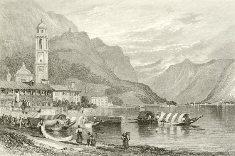 Comosøen, Italien af Samuel Prout