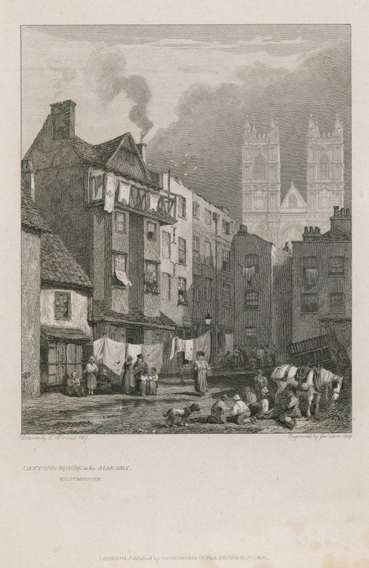 William Caxtons hjem af Samuel Prout
