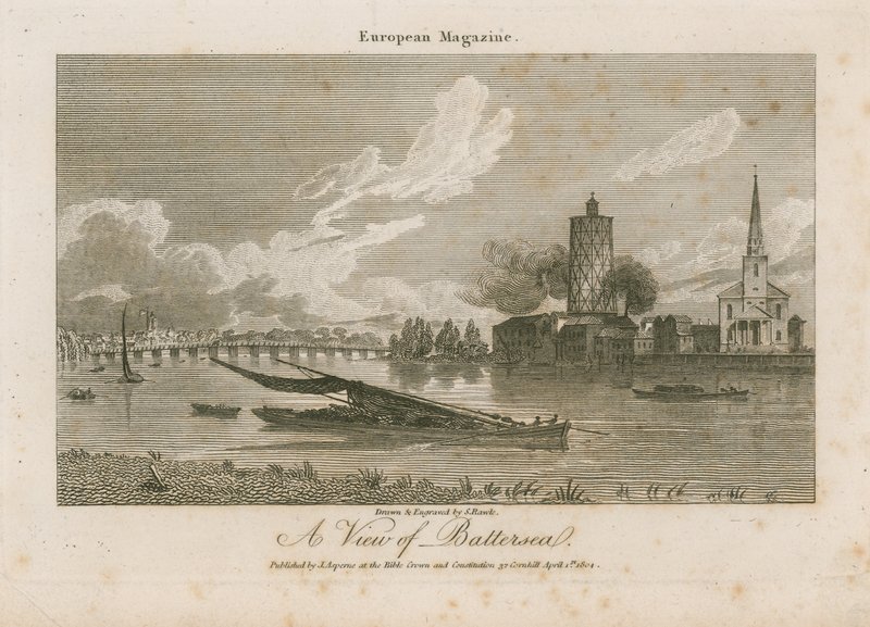 En udsigt over Battersea af Samuel Rawle