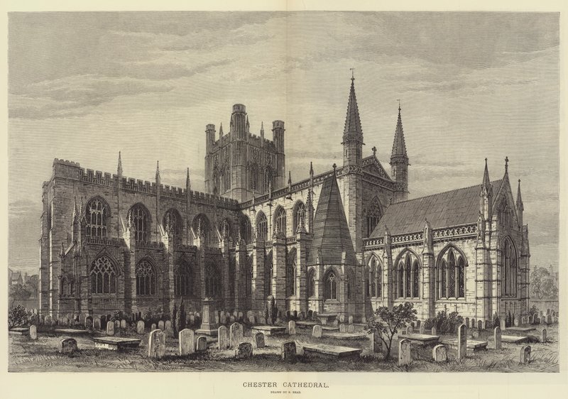 Chester Cathedral (gravering) af Samuel Read