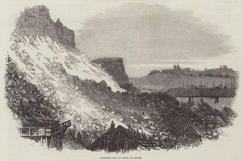 Enormt Fall of Cliff, ved Dover af Samuel Read