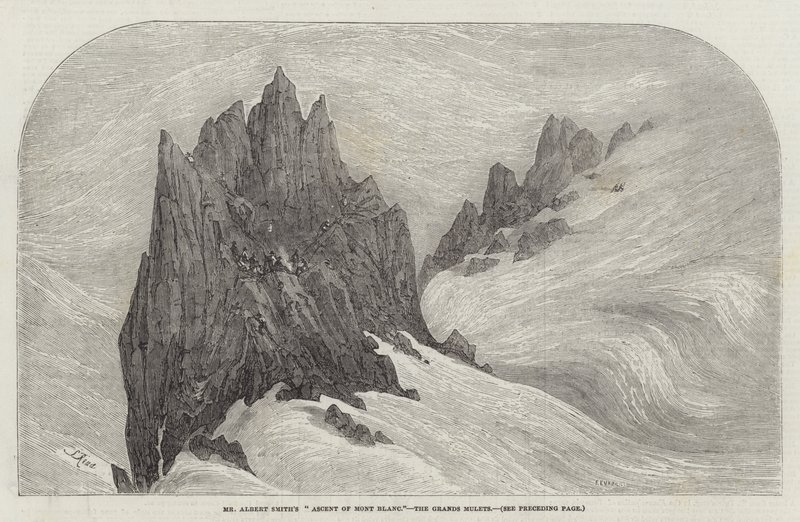 Albert Smiths bestigning af Mont Blanc, Grands Mulets af Samuel Read