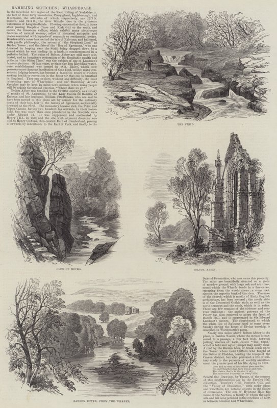 Vandrende skitser, Wharfedale af Samuel Read