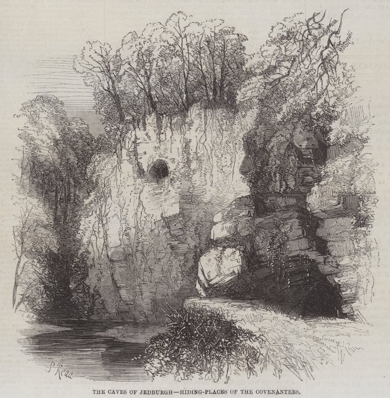 The Caves of Jedburgh, Pagternes skjulesteder af Samuel Read