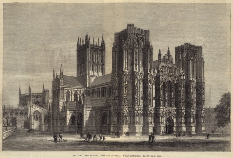 Det Kongelige Arkæologiske Institut i Wells, Wells Cathedral (gravering) af Samuel Read