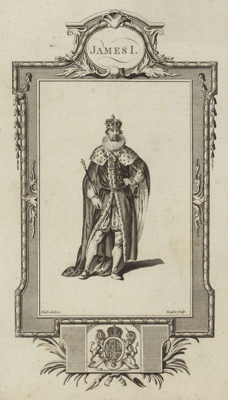Portræt af James I af Samuel Wale